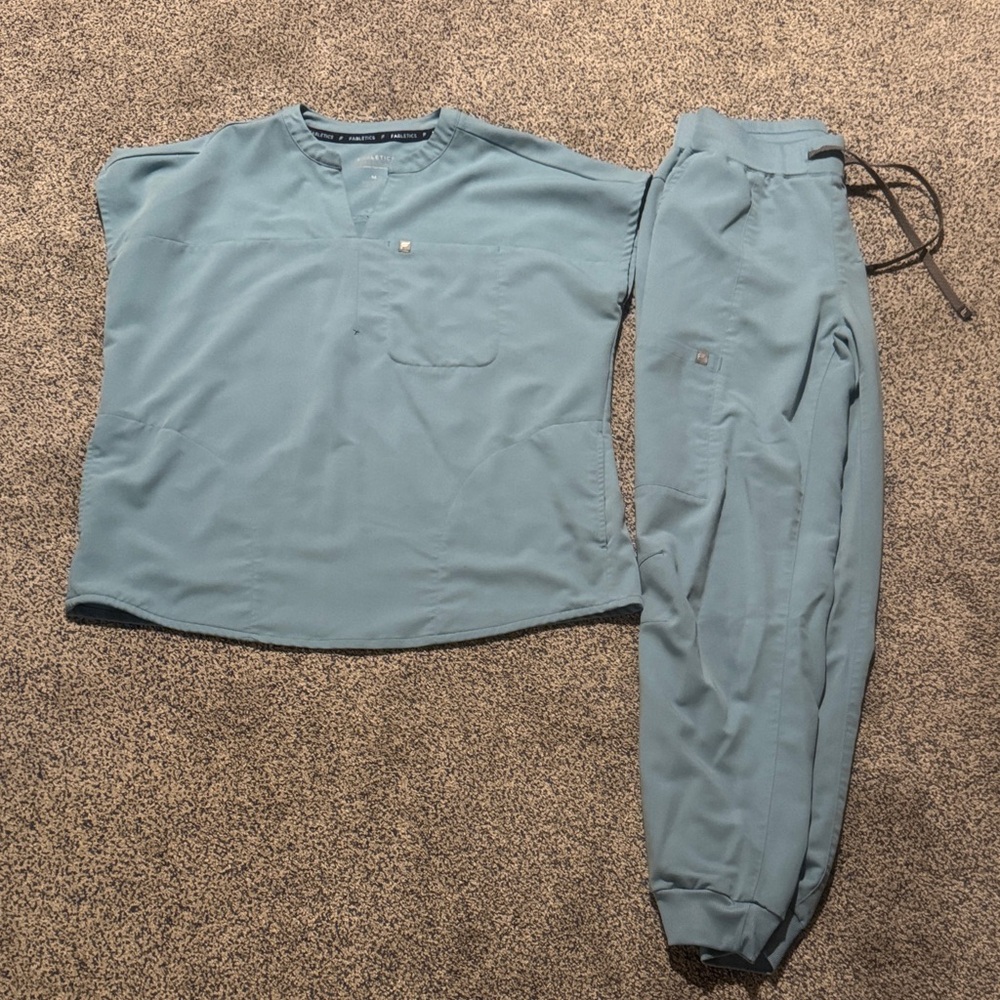Fabletics Blue Scrub Set